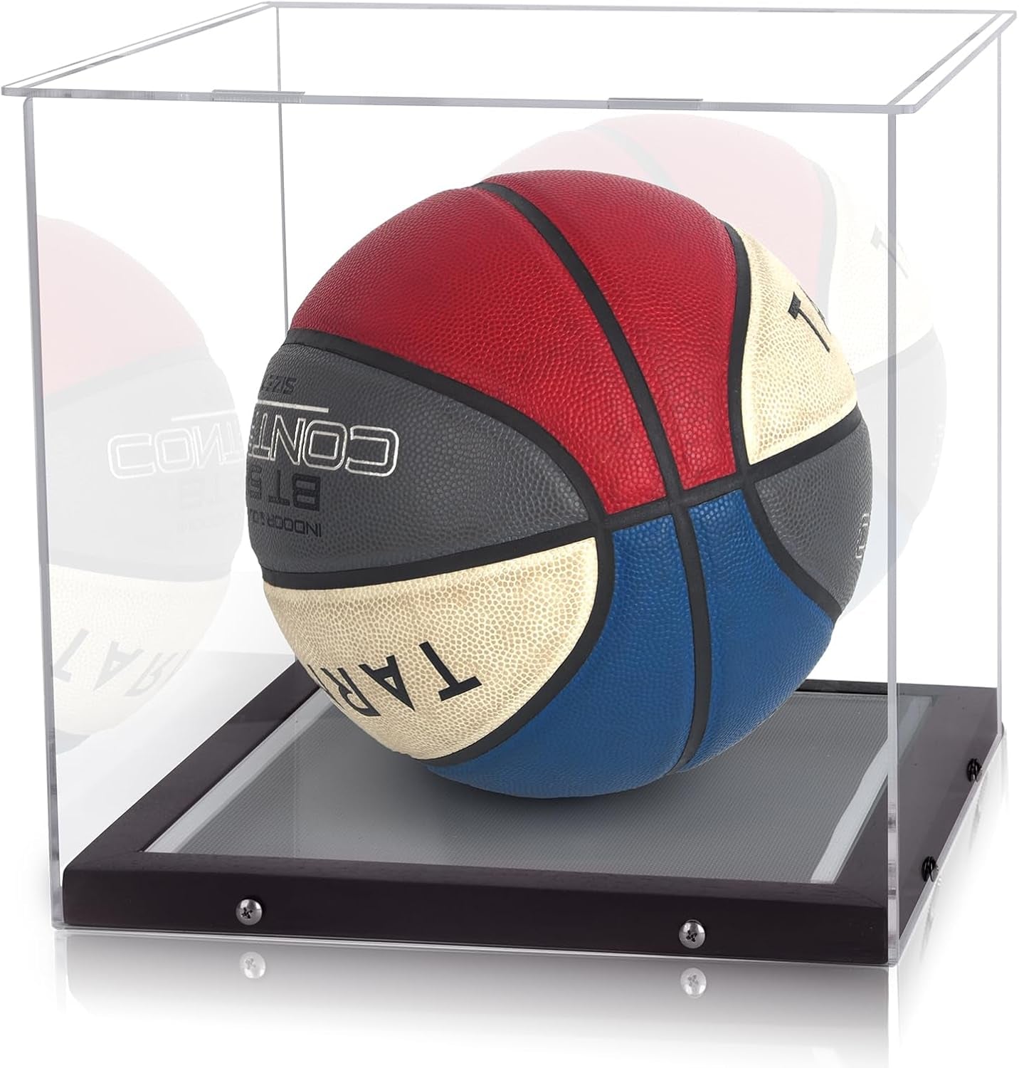 Professional Basketball Display Case with LED Lighting - Clear Acrylic Holder for Autographed Basketballs, UV Protected and Dust Proof Memorabilia Display Box
