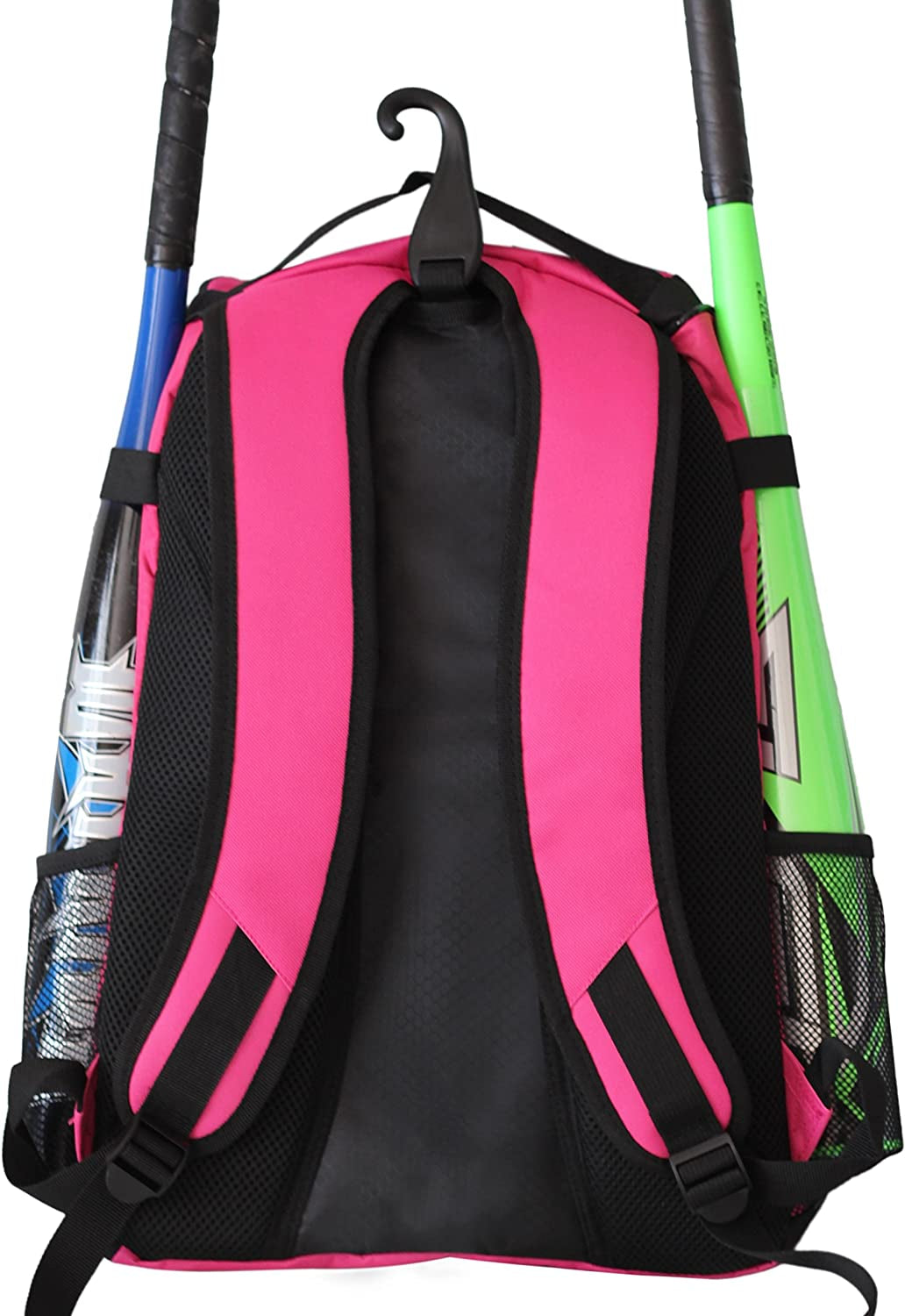 Baseball Bat Backpack - Versatile Gear Bag for Baseball, T-Ball, and Softball Equipment for All Ages | Accommodates Bat, Helmet, Glove, and Shoes | Includes Shoe Compartment and Fence Hook