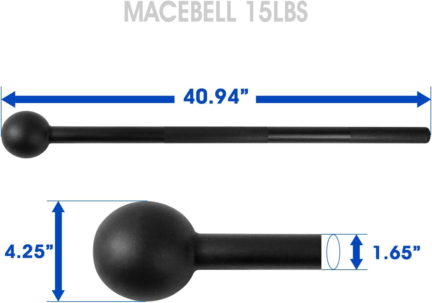 Steel Mace Bell for Comprehensive Strength Training - Enhances Full Body Conditioning, Muscle Development, Shoulder Stability, Grip Strength, and Forearm Workouts for Rehabilitation and Stretching, Available in 5 to 30 lbs for Both Men and Women