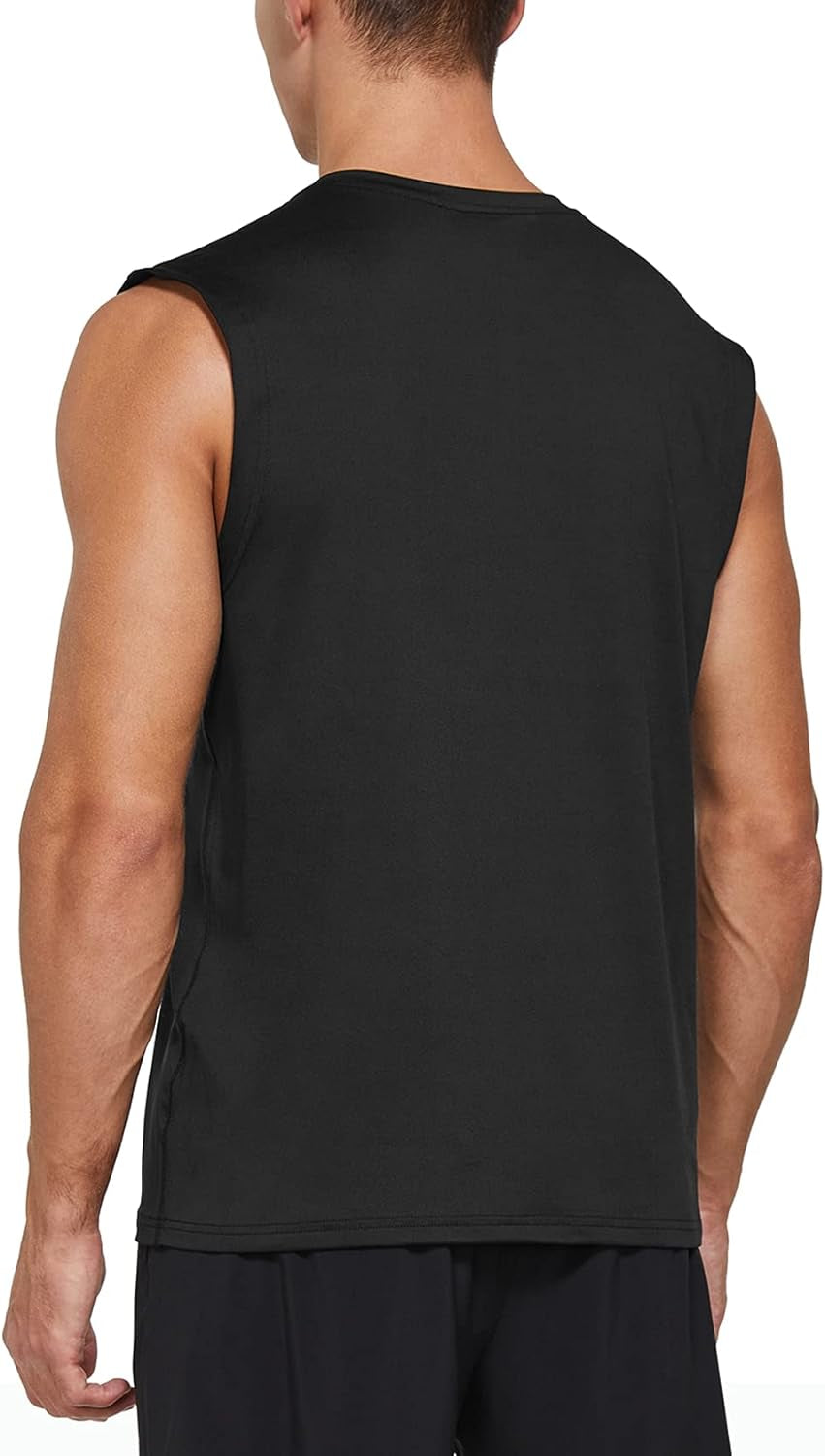 Men's Sleeveless Quick-Dry Workout Tank Top for Gym, Fitness, Running, and Bodybuilding
