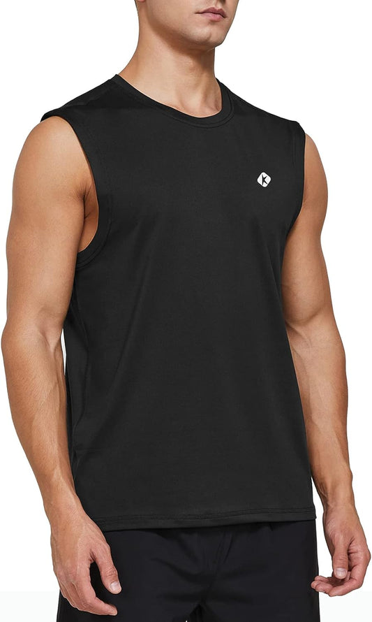 Men's Sleeveless Quick-Dry Workout Tank Top for Gym, Fitness, Running, and Bodybuilding